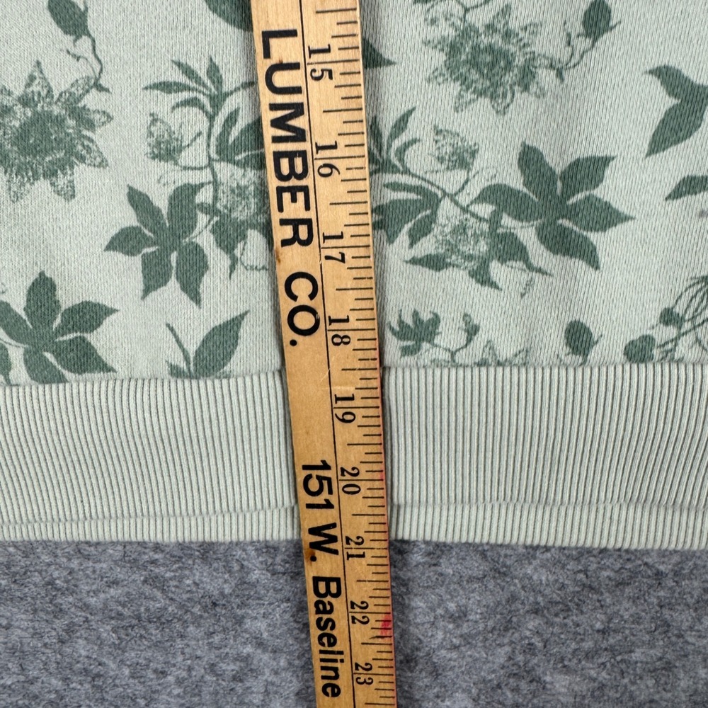 Vans Sage Green Floral Hooded Sweatshirt - Picture 7 of 8